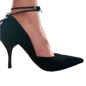 PRADA HEEL SUEDE 7.5 leather heels